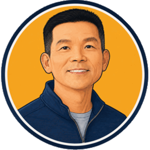 Portrait illustration of Simon Ho